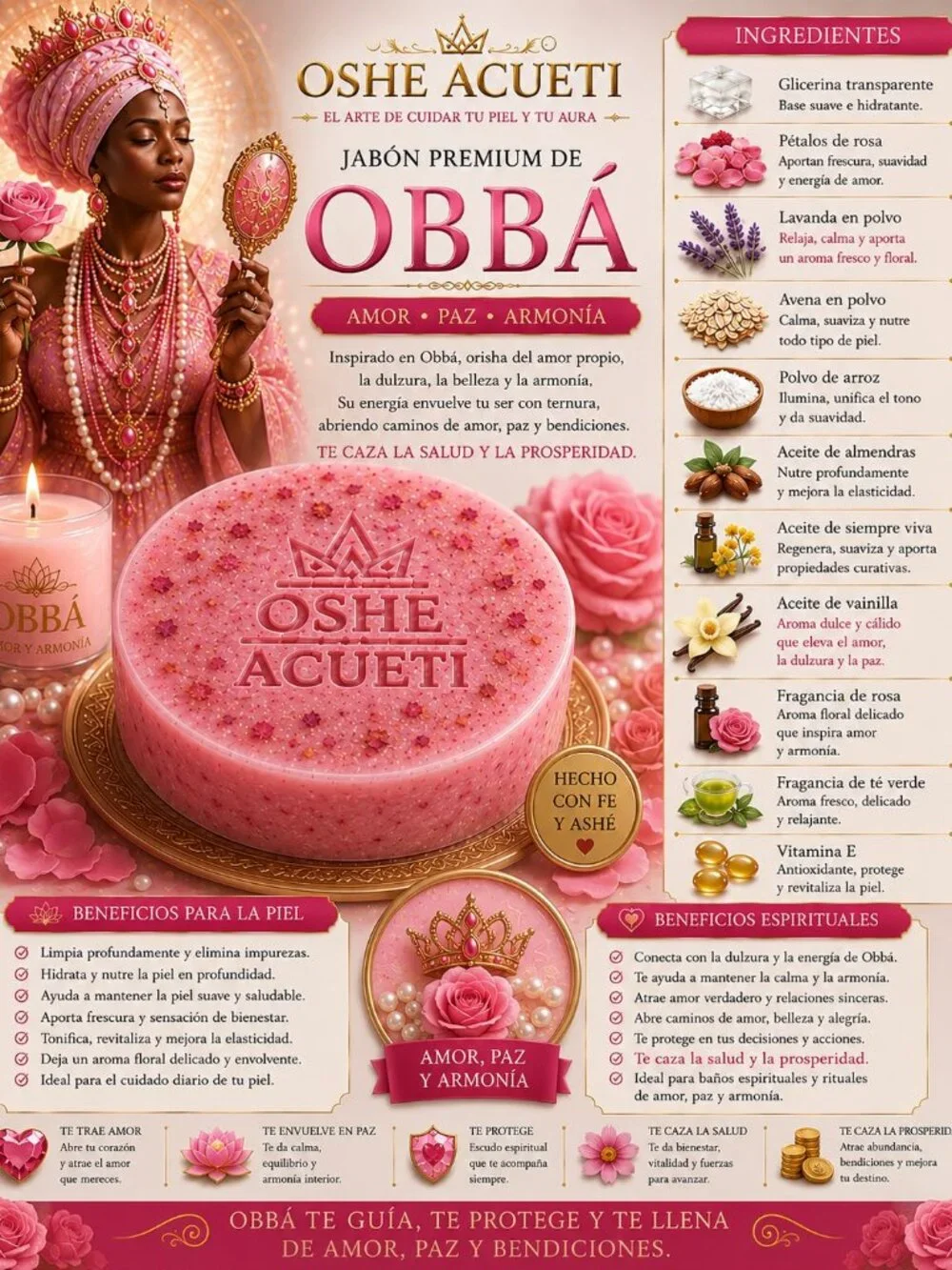 OSHE ACUETI Jabón Unisex Obbá 130 g